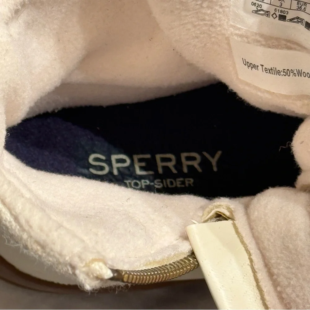 Sperry Duck Boots Winter White Cream‎ 5.5